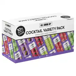 Iceland All Shook Up Mixed Sharing Pack Pre-Mixed Cocktail 10 x 250ml offer