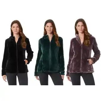 Costco 32 Degrees Women's Plush Fleece with Hood in 3 Colours and 4 Sizes offer
