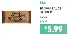Bestway Psl brown sauce sachets offer