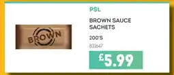 Bestway PSL BROWN SAUCE SACHETS offer
