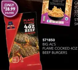 Bestway Big Al’s Flame Cooked Beef Burgers offer