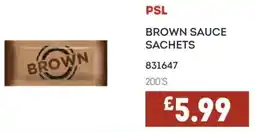 Bestway Psl brown sauce sachets offer