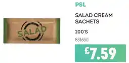Bestway PSL Salad Cream Sachets offer