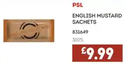Bestway Psl english mustard sachets offer