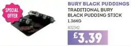 Bestway Bury black puddings traditional bury black pudding stick offer