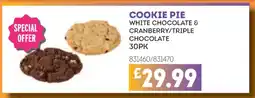 Bestway Cookie pie white chocolate & cranberry/triple chocolate offer