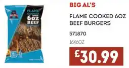 Bestway Big al's flame cooked beef burgers offer