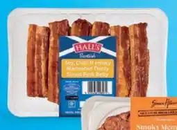 Aldi Soy, Chilli & Honey Marinated Thirty Sliced Pork Belly offer