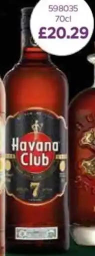 Bestway Havana Club 7 year old offer
