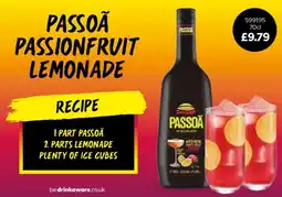 Bestway Passoã passionfruit lemonade offer