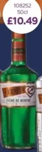 Bestway De Kuyper Crème de Menthe Green Liqueur offer