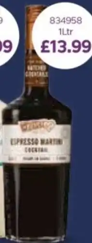 Bestway De Kuyper Espresso Martini offer
