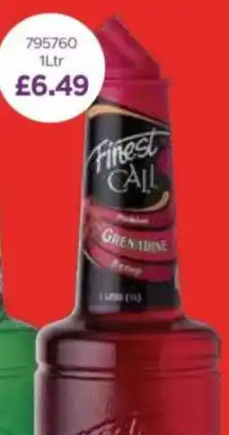 Bestway Finest Call Premium Grenadine Syrup offer