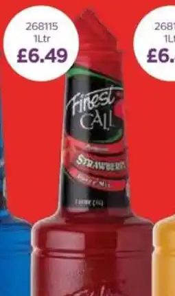 Bestway Finest Call Premium Strawberry Puree Mix offer