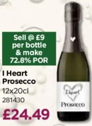 Bestway I Heart Prosecco offer