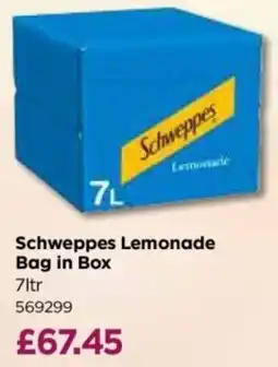 Bestway Schweppes Lemonade Bag in Box offer
