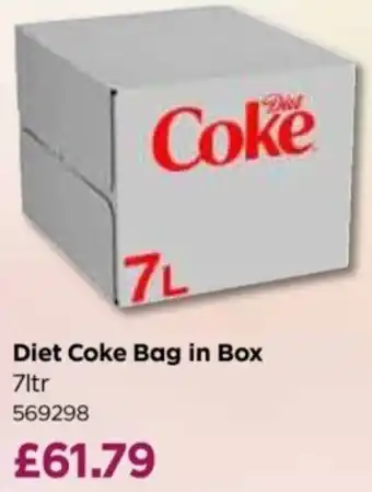 Bestway Diet Coke Bag in Box offer