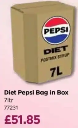 Bestway Diet Pepsi Bag in Box offer