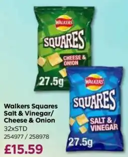 Bestway Walkers Squares Salt & Vinegar/ Cheese & Onion offer
