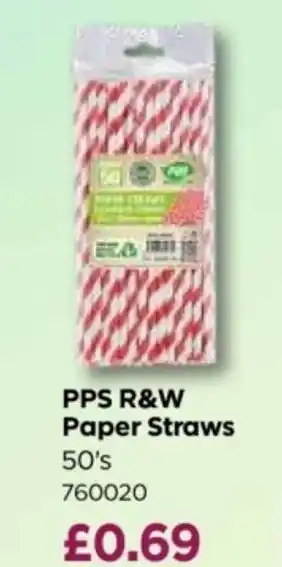 Bestway PPS R&W Paper Straws offer