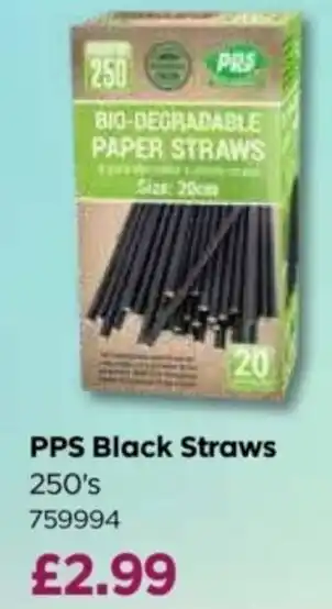 Bestway PPS Black Straws offer