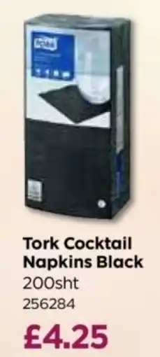 Bestway Tork Cocktail Napkins Black offer