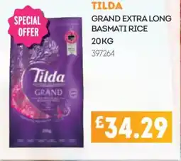 Bestway Tilda grand extra long basmati rice offer