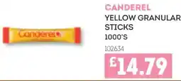 Bestway Canderel yellow granular sticks offer