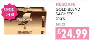 Bestway Nescafe gold blend sachets offer