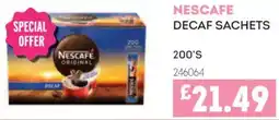 Bestway Nescafé decaf sachets offer