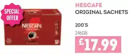 Bestway Nescafe original sachets offer