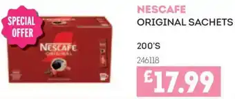 Bestway Nescafe original sachets offer