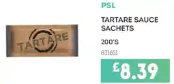 Bestway Psl tartare sauce sachets offer