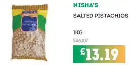 Bestway Nisha's salted pistachios offer