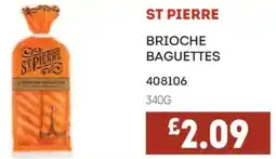 Bestway St pierre brioche baguettes offer