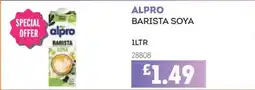 Bestway Alpro barista soya offer