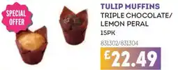 Bestway Tulip muffins triple chocolate/ lemon peral offer
