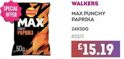 Bestway Walkers max punchy paprika offer