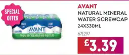 Bestway Avant natural mineral water screwcap offer