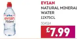 Bestway Evian natural mineral water offer