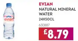 Bestway Evian natural mineral water offer