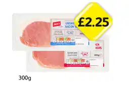 Londis Jack's Back Bacon Rashers Unsmoked, Smoked offer