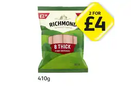 Londis Richmond Sausages offer