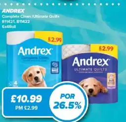 Bestway Andrex complete clean / ultimate quilts offer