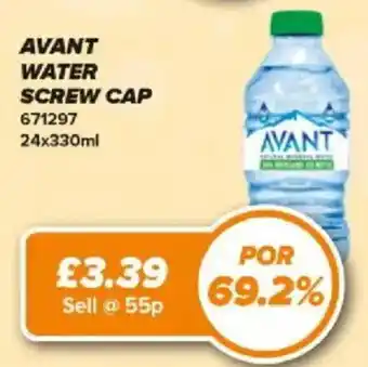 Avant water screw cap