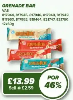 Bestway Grenade Bar offer