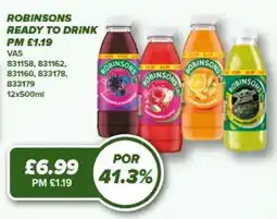 Bestway Robinsons ready to drink offer