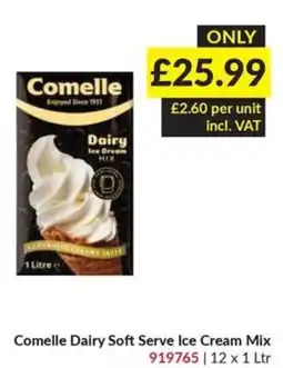 Musgrave MarketPlace Comelle dairy soft serve ice cream mix offer