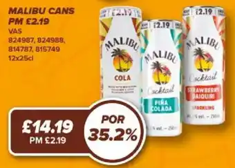 Bestway Malibu Cans offer
