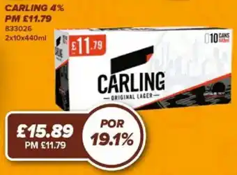 Bestway Carling original lager offer